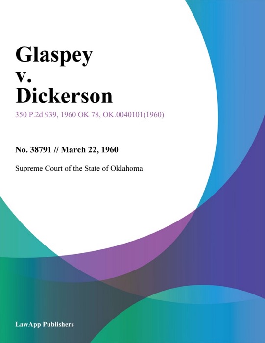 Glaspey v. Dickerson