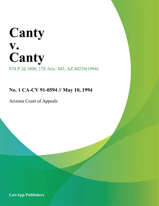 Canty V. Canty