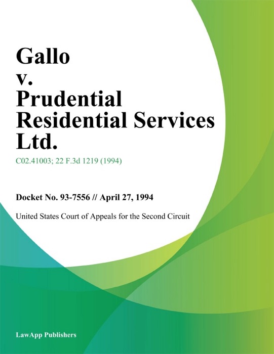 Gallo V. Prudential Residential Services Ltd.