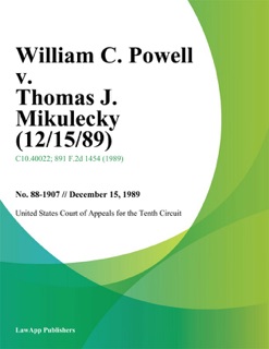 William C. Powell V. Thomas J. Mikulecky (12/15/89) by United States Court of Appeals for the Tenth Circuit