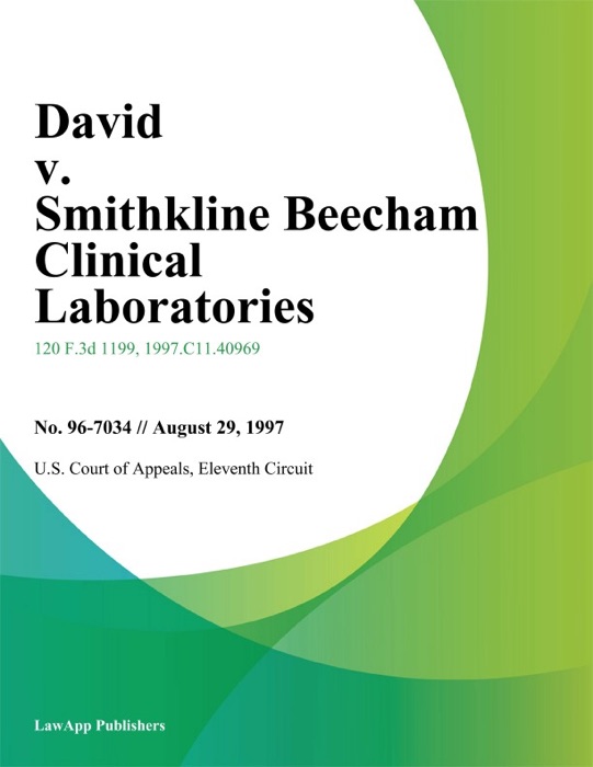David v. Smithkline Beecham Clinical Laboratories