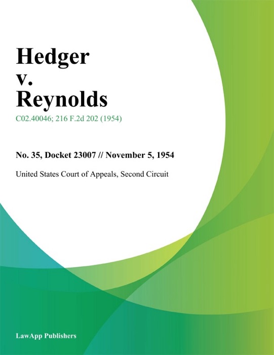 Hedger v. Reynolds