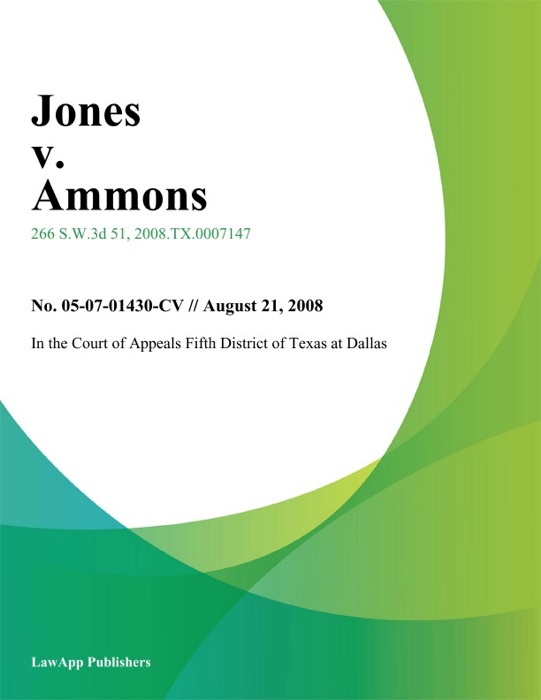 Jones v. Ammons