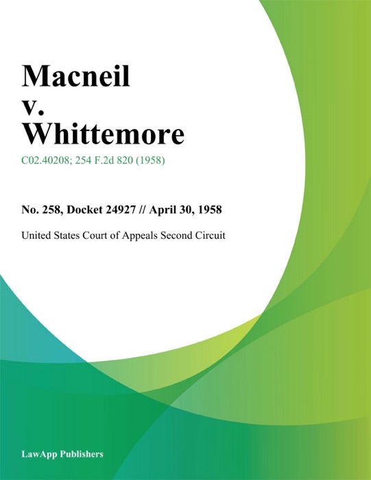 Macneil v. Whittemore