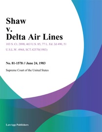 Shaw v. Delta Air Lines