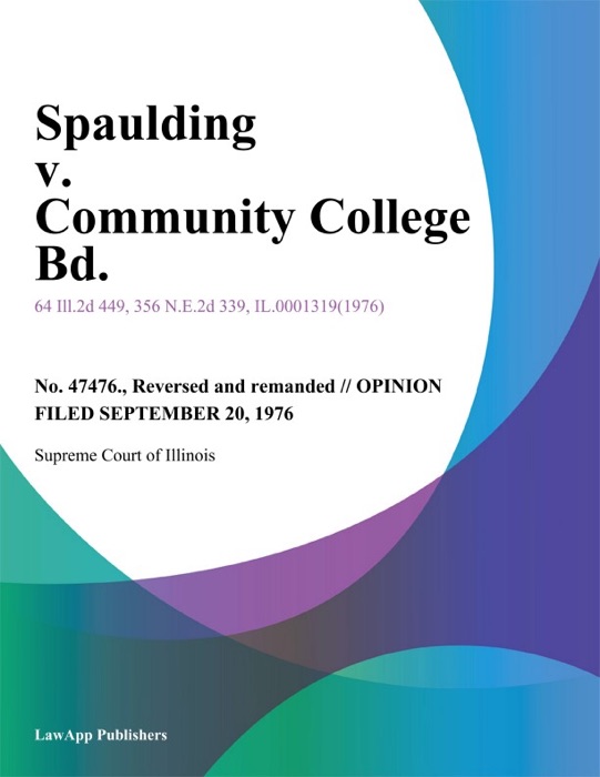 Spaulding v. Community College Bd.