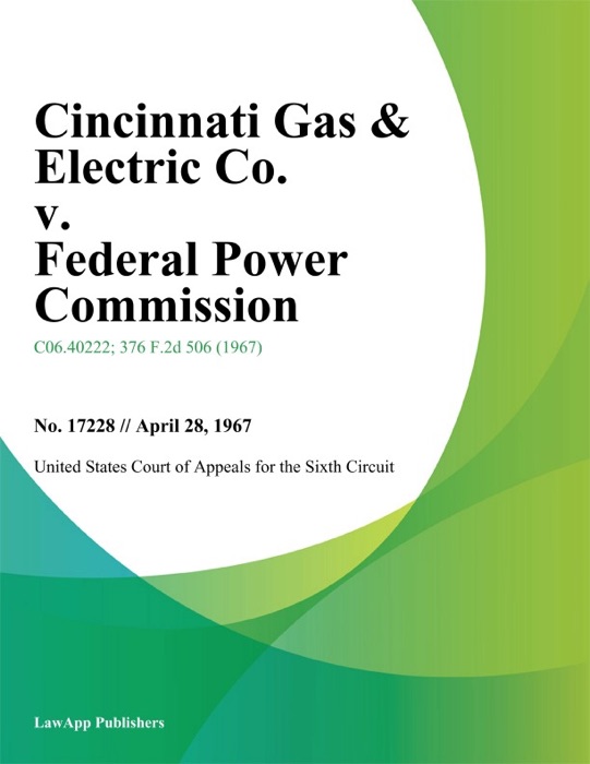 Cincinnati Gas & Electric Co. v. Federal Power Commission