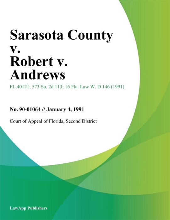 Sarasota County v. Robert v. Andrews