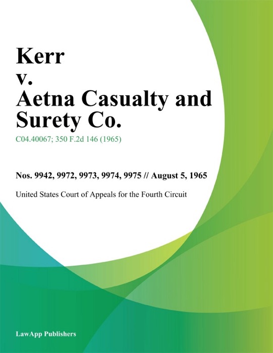 Kerr v. Aetna Casualty and Surety Co.