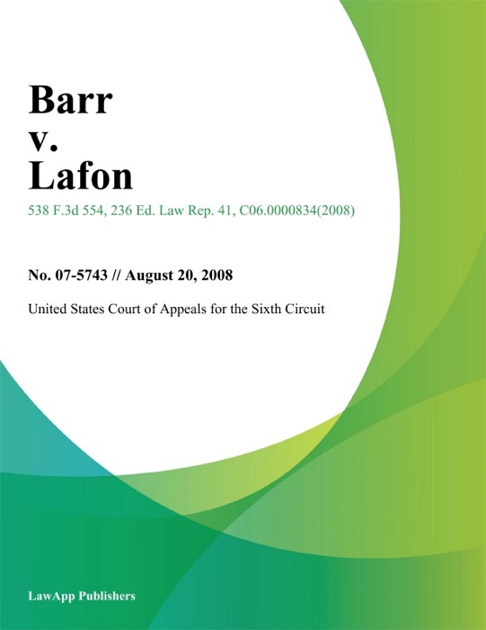 Barr v. Lafon