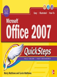 Microsoft Office 2007 QuickSteps by Marty Matthews & Carole Matthews