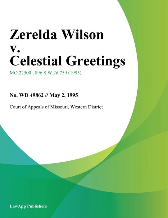 Zerelda Wilson v. Celestial Greetings