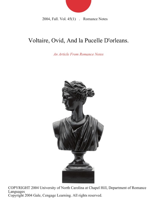 Voltaire, Ovid, And la Pucelle D'orleans.