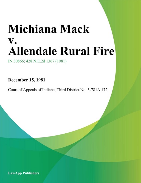 Michiana Mack v. Allendale Rural Fire