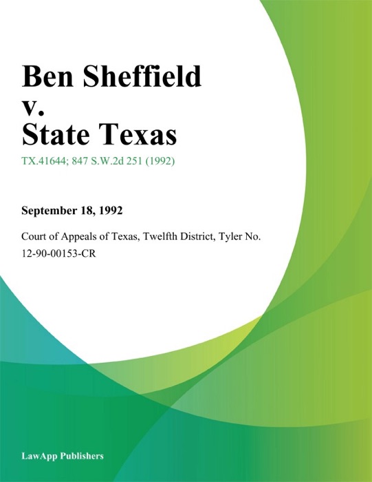 Ben Sheffield v. State Texas