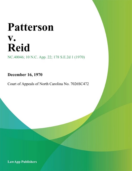 Patterson v. Reid
