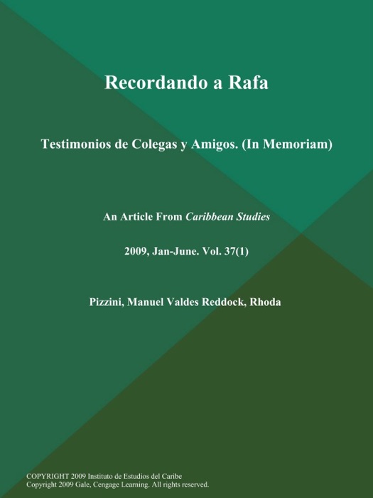 Recordando a Rafa: Testimonios de Colegas y Amigos (In Memoriam)