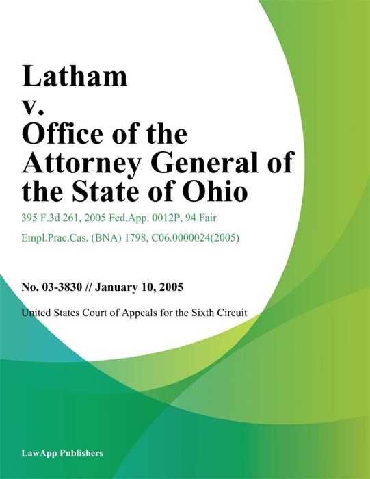 Latham V. Office Of The Attorney General Of The State Of Ohio