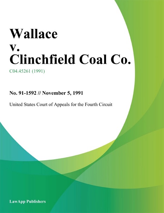 Wallace v. Clinchfield Coal Co.