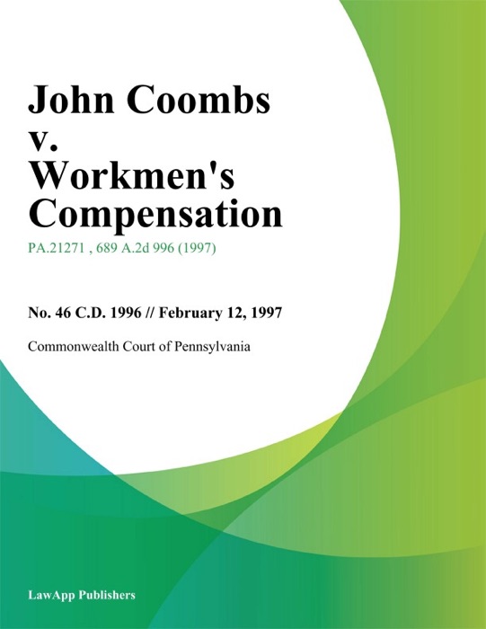 John Coombs v. Workmens Compensation