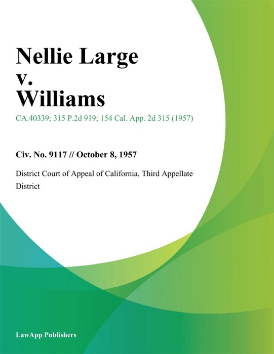 Nellie Large v. Williams