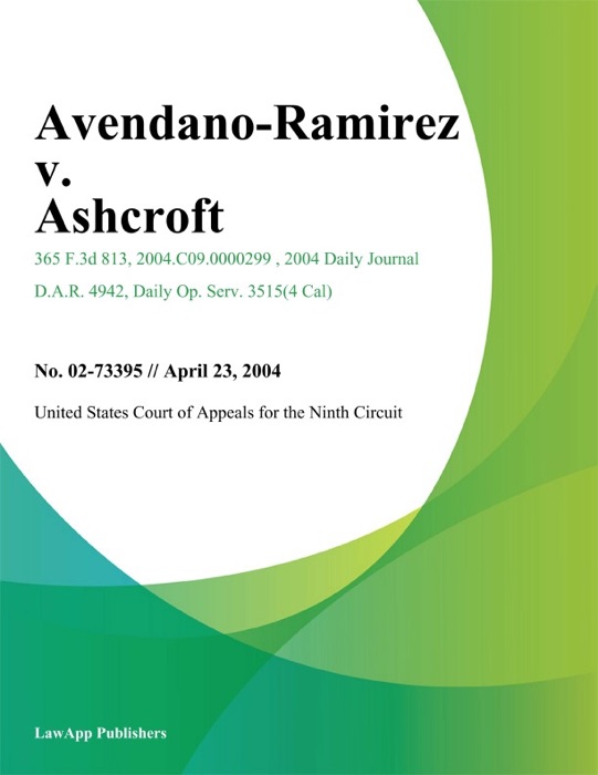 Avendano-Ramirez V. Ashcroft