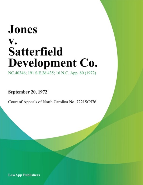 Jones v. Satterfield Development Co.