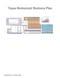 Tapas Restaurant Business Plan