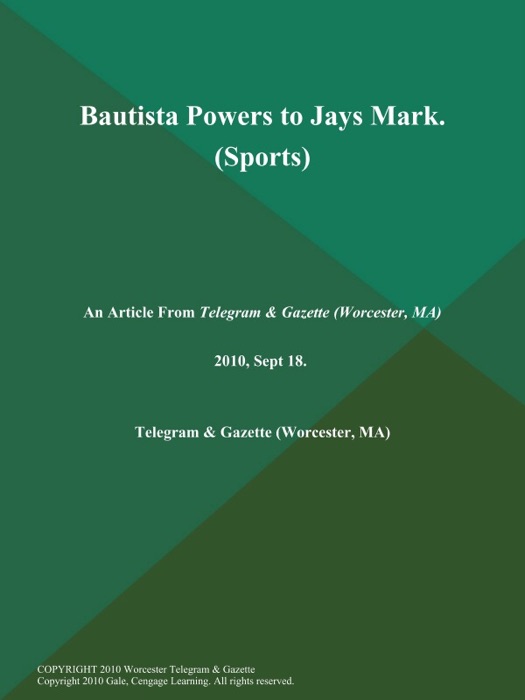 Bautista Powers to Jays Mark (Sports)