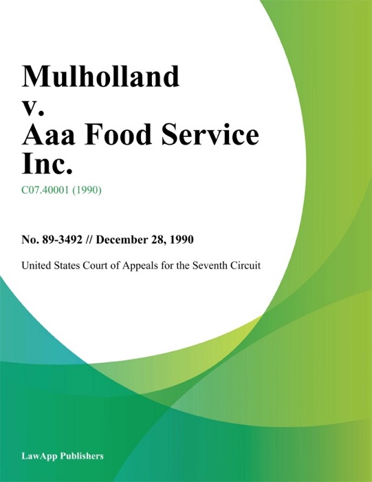 Mulholland v. AAA Food Service Inc.