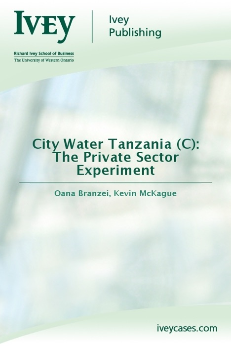 City Water Tanzania (C): The Private Sector Experiment