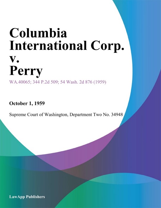 Columbia International Corp. v. Perry