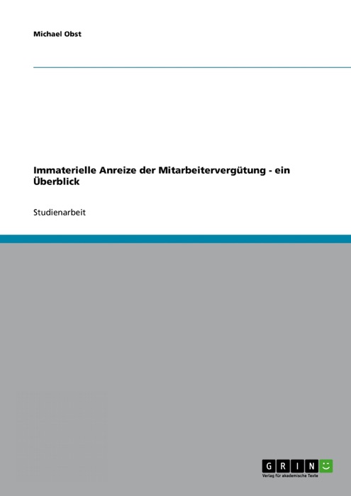 Immaterielle Anreize der Mitarbeitervergütung