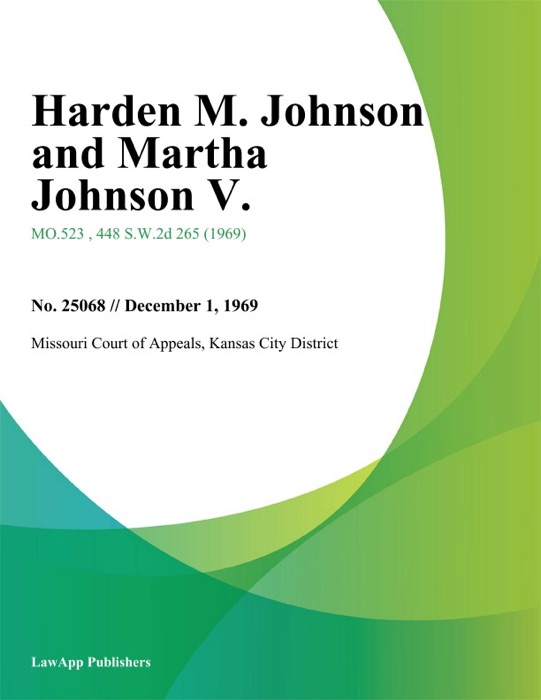 Harden M. Johnson and Martha Johnson V.