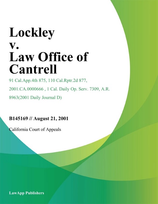 Lockley V. Law Office Of Cantrell