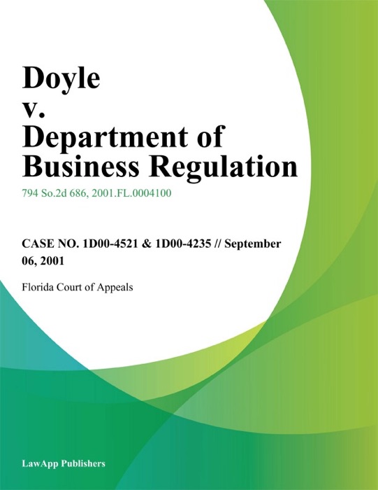 Doyle v. Department of Business Regulation