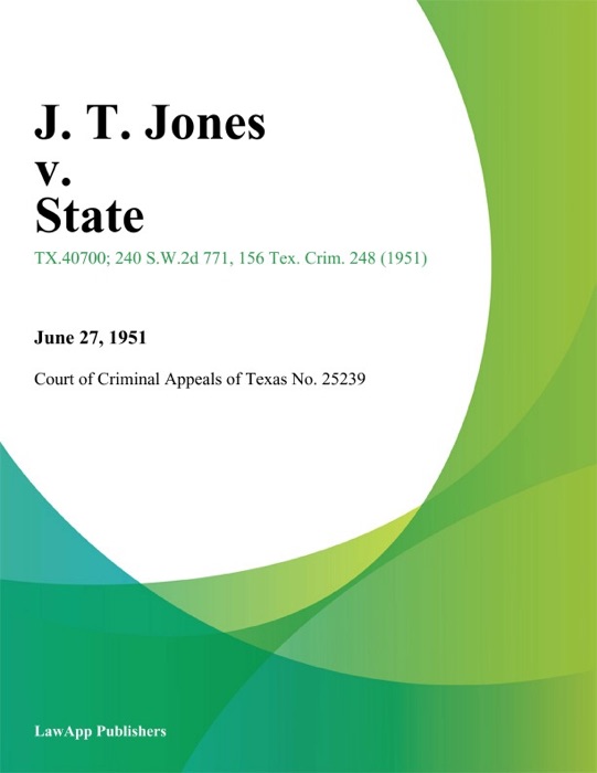 J. T. Jones v. State