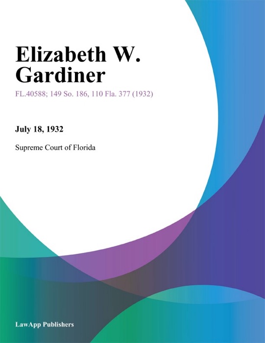 Elizabeth W. Gardiner