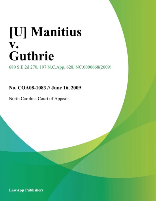 Manitius v. Guthrie