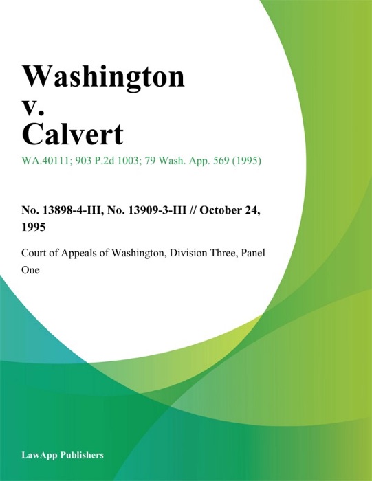Washington V. Calvert