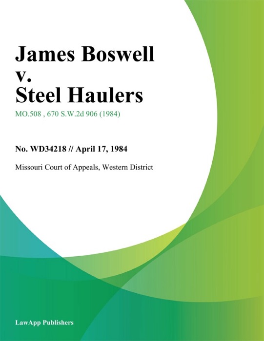 James Boswell v. Steel Haulers