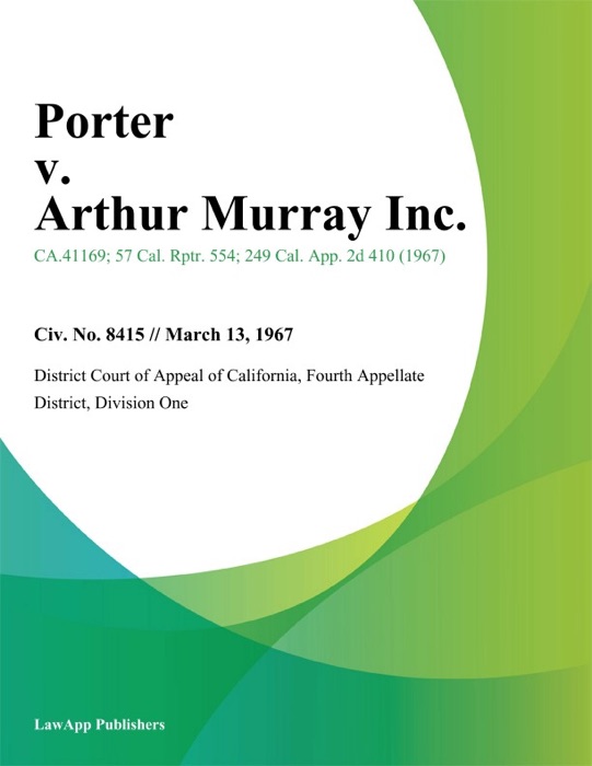 Porter v. Arthur Murray Inc.