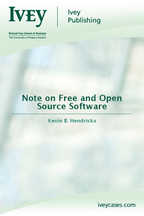 Note on Free and Open Source Software