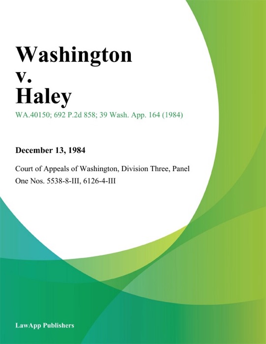 Washington V. Haley