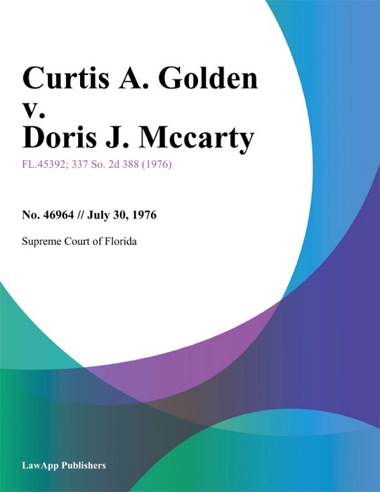 Curtis A. Golden v. Doris J. Mccarty