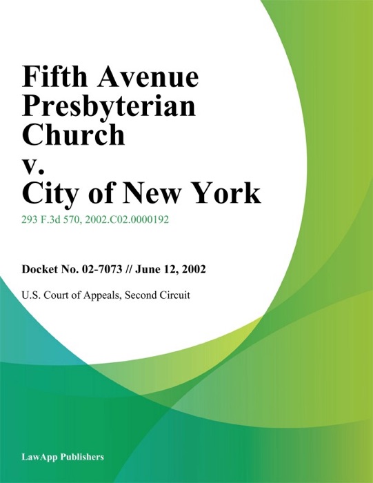 Fifth Avenue Presbyterian Church v. City of New York