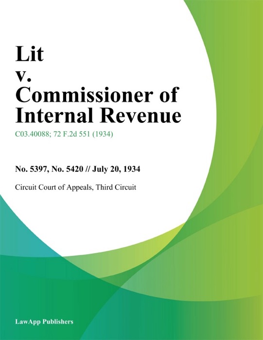 Lit v. Commissioner of Internal Revenue
