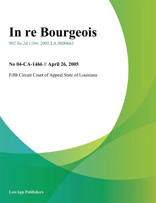 In re Bourgeois