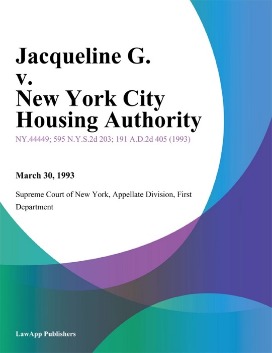 Jacqueline G. v. New York City Housing Authority