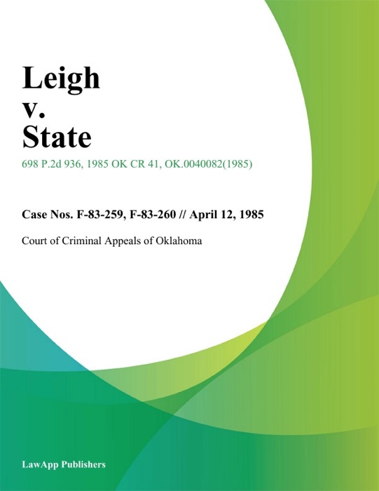 Leigh v. State